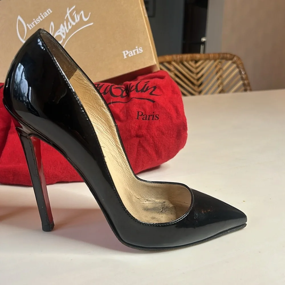 COPY - Christian Louboutin Black Patent 4.7inches [120mm]👠 - Picture 6 of 10